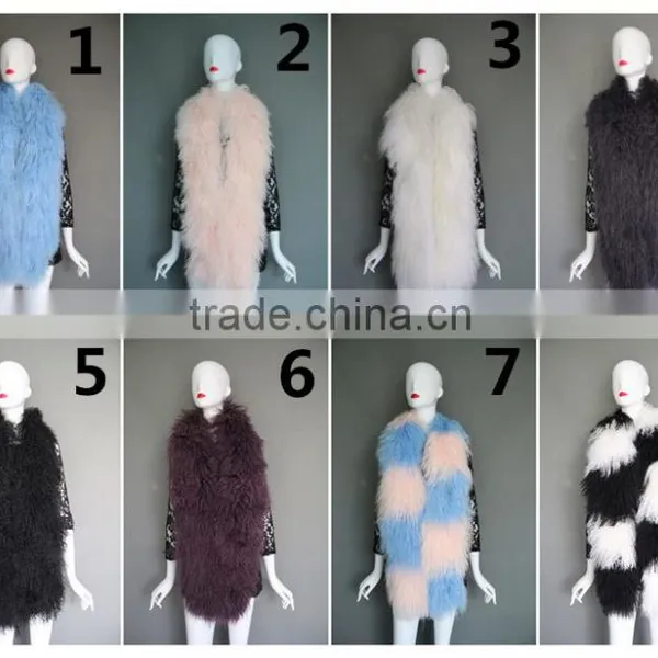 Big Fur Tibet Lamb Scarf Colorful Scarf Warm Winter Scarf Long Fur Scarf for 2016 Winter Fashion photo-6