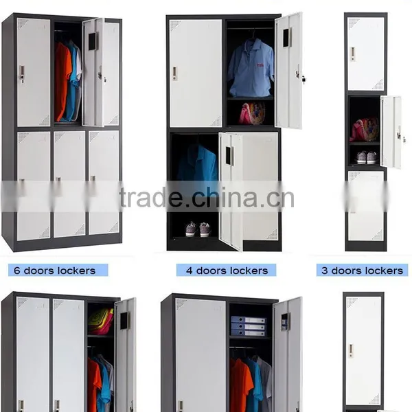 Office Furniture In China Steel Metal Wardrobe Stainless Steel Rail photo-5