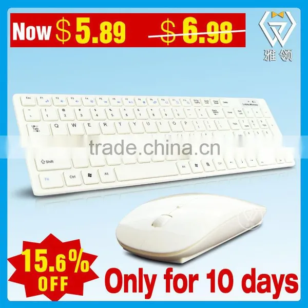 2.4Ghz Wireless Desktop Laptop Computer Keyboard Mouse Combos photo-3