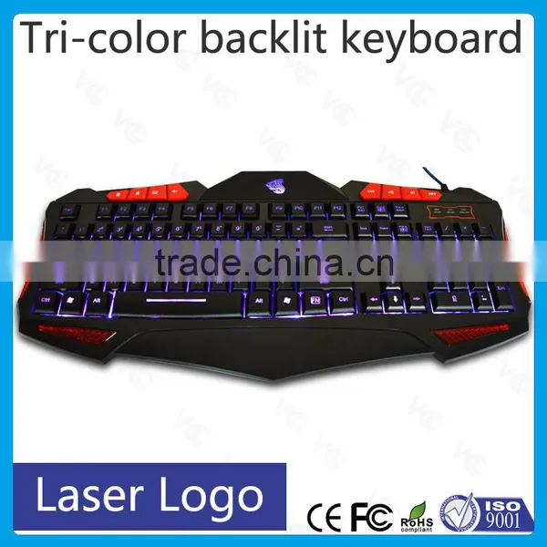 Hot Selling Backlit Multimdedia Wired Gaming Computer Keyboard photo-3