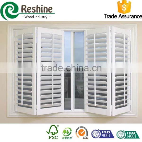 Fauxwood Poly Shutter Plantation Supplier From China photo-2