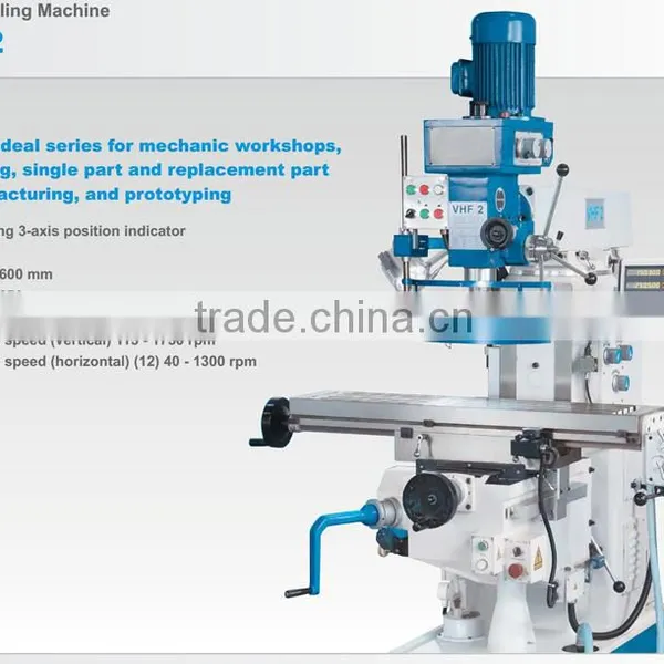 Universal Milling Machine VHF2 With More Travels and Infinitely Variable Speed photo-3