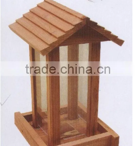 LEAFFY-Red Cedar Wood Bird Feeder BF3114