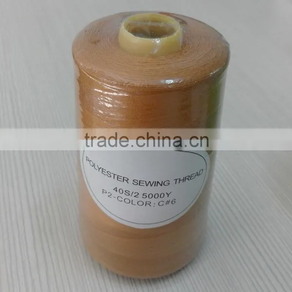 High Quality 40/2 5000 Yards Polyester Sewing Thread photo-2