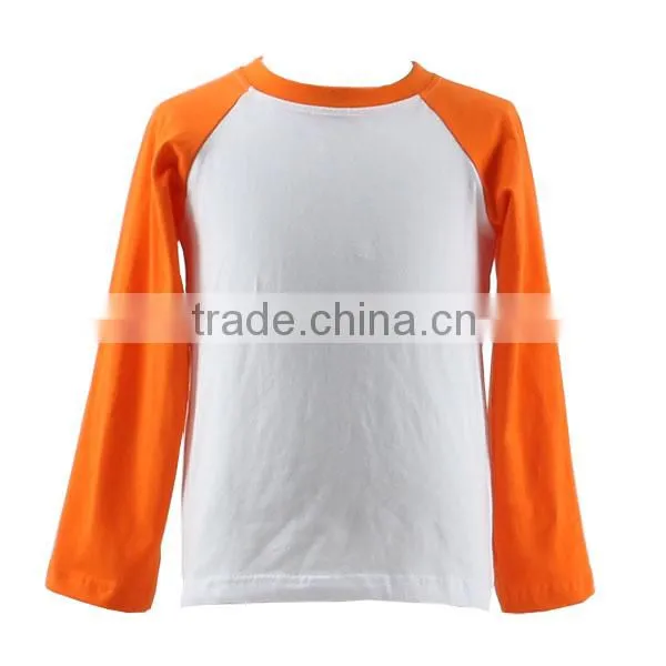 Wholesale 2016 Dark Blue Raglan Shirts Body Pink Trim and Sleeve Boys Matching Girls Kids Fashion Clothes photo-3