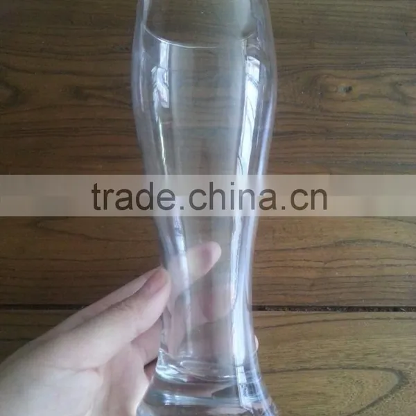 Beauty Line Design 14oz Size Clear Drinkingware Pilsner German Beer Glass photo-2