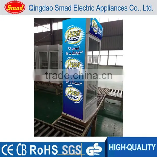 Refrigerated Produce Display Cooler Commercial Double Glass Door Refrigerator photo-5