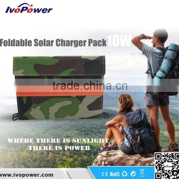 Ivopower Flexible 10W Solar Charger, Dual USB Monocrystalline Solar Panel Charger photo-6