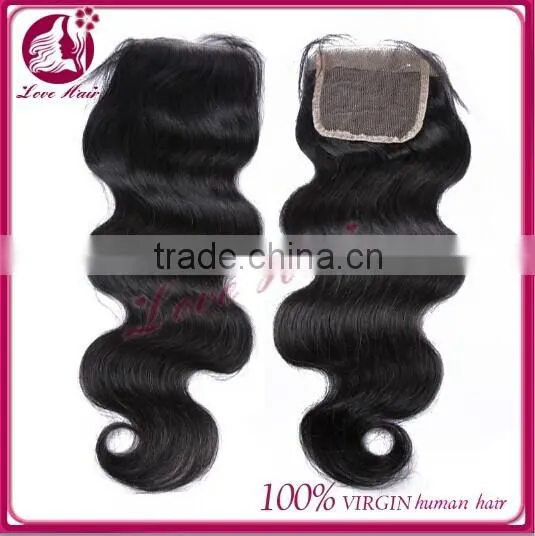 2015 Hot Selling Very Smooth 7a Top Standard Virgin Brazilian Body Wave Lace Closures photo-4