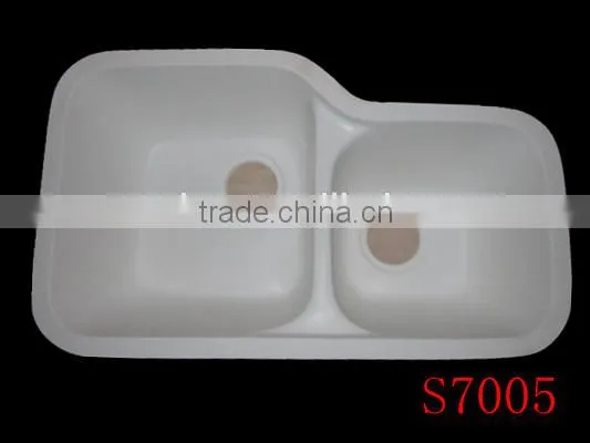 Acrylic Integral Solid Surface Kitchen Sink,double Bowl Kitchen Sink photo-2