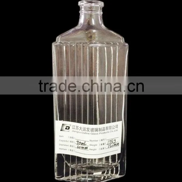 90ml Cosmetic Glass Bottle and Perfume Glass Bottle