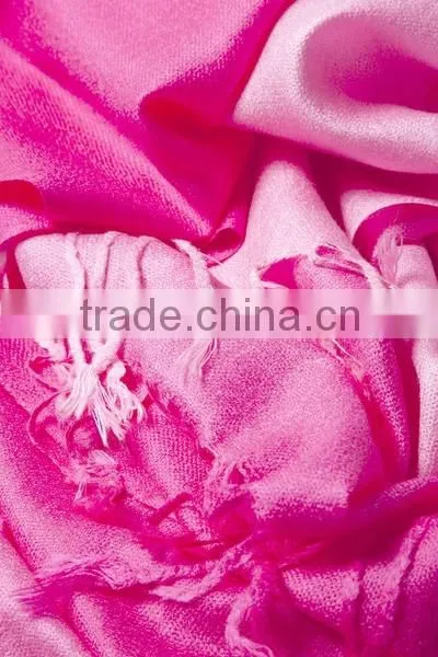Pink Acrylic Gradient Rainbow Viscose Pashmina Scarf photo-3