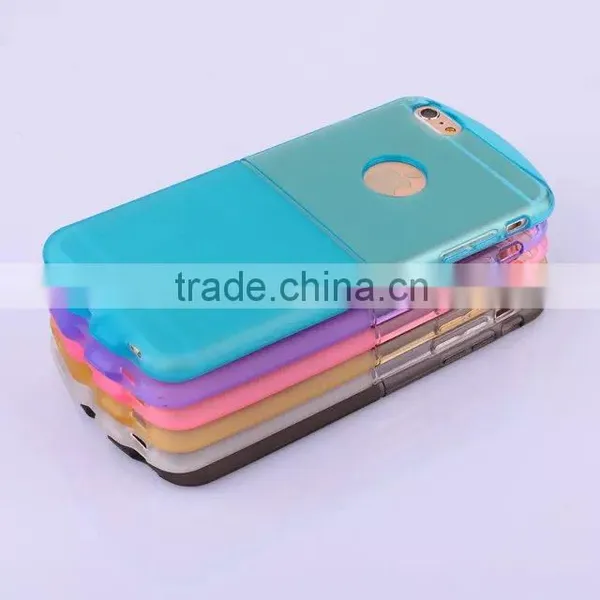 Phone Case Manufacturer 6 Colors Transparent Soft TPU Flexible Shockproof Anti-friction Case Cover for IPhone 6S/ 6/ Plus photo-6