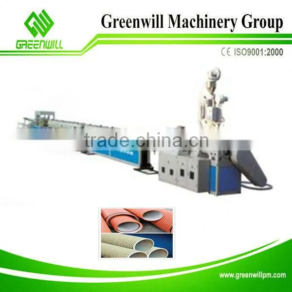 pvc corrugated pipe line making machines