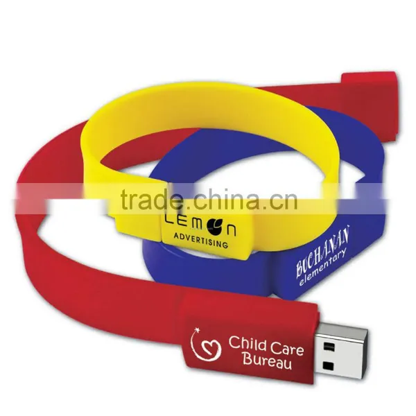 Factory Directly Sell Cheap Custom Silicone Usb Bracelet, Bracelet Usb Flash Drives Bulk Cheap, Silicone Usb Wristband photo-5