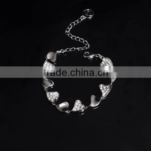 2016 Elegant Heart Charm Bracelet for Lady photo-3