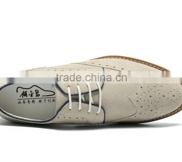 High Class Height Increasing Suede Leather Soccer Shoe/shoes on Sale/mens Italian Shoes photo-3