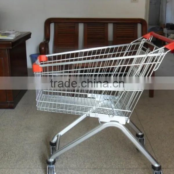 Hot Sell Red Supermarket Trolley photo-4
