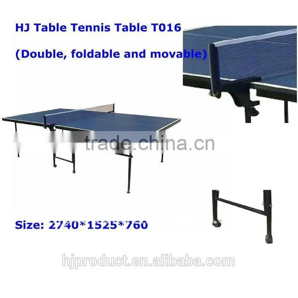 High Quality Cheaper Price Factory Promotion 12mm MDF Standard Size Moveable Foldable Table Tennis Table photo-3