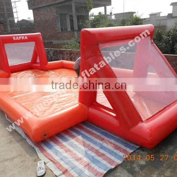 Indoor Inflatable Football Field/Family Soap Football Pitch on Yard photo-3