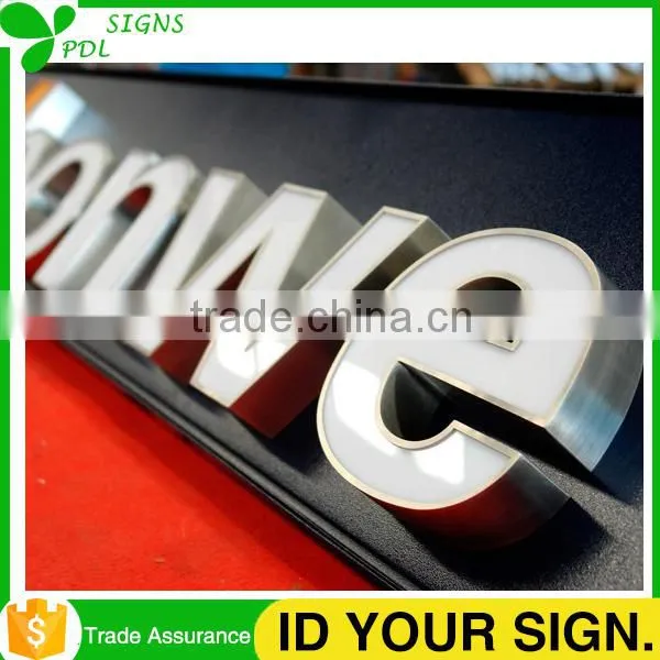 Eye-Catching Pierced 3D Stainless Steel Outdoor Led Sign photo-6