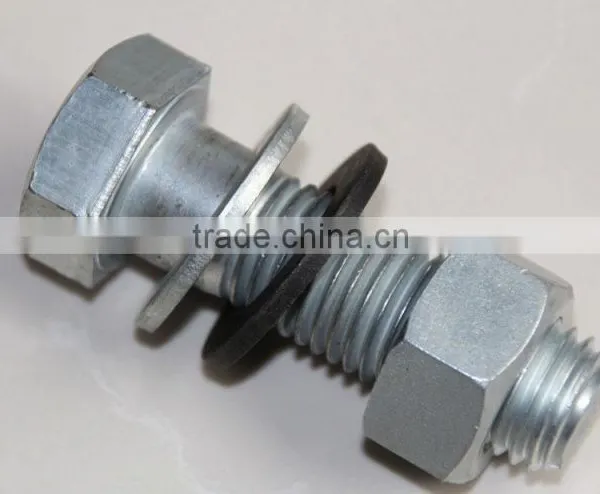Hot Dipped Galvanized Hex Head Bolts and Nuts photo-2