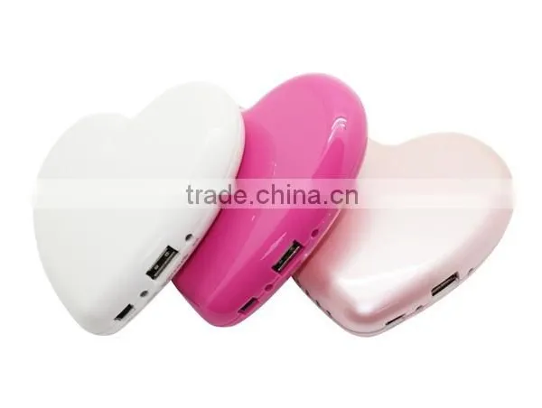 Heart Shape Power Bank 4000mah , Heart Phone Charger 4000mah photo-2