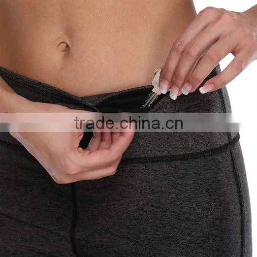 Women's Activewear Yoga Pants High Rise Slim Fit Tights Cropped Capris photo-4