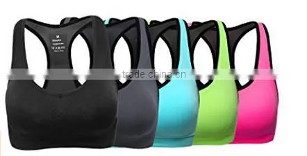 Women Racerback Sports Bras High Impact Workout Gym Activewear Bra photo-4