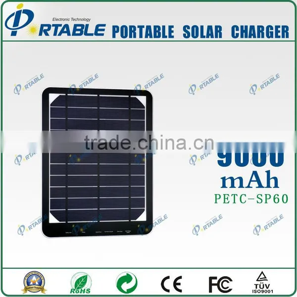Solar Power Residential 9000mah Solar Power Bank Charger for Outdoors photo-2