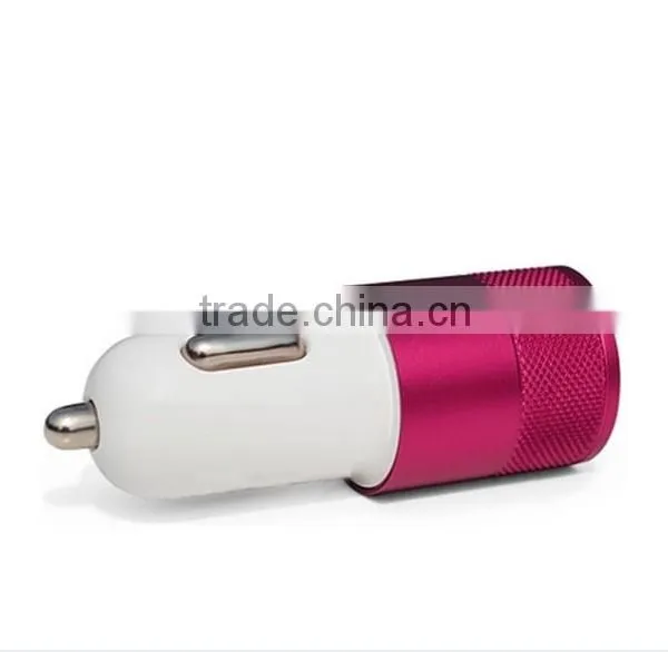 Mini New Colorful 2.1 A Double USB Aluminum Alloy Car Charger photo-6
