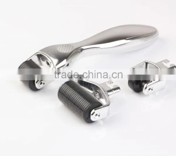 Silver 3 in 1 Microneedles Derma Roller for Hair Loss Treatment photo-2