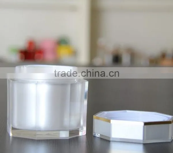 2016 Unique New High Quality Hexagon Acrylic Cream Jars photo-2