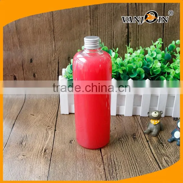 Large 16 Ounce Amber PET Plastic Boston Round Bottles photo-4