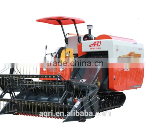 AGRIUNION Mini Rice Combine Harvester Machine photo-2