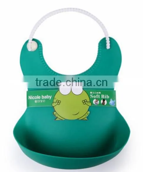 Waterproof Silicone Baby Bib Feeding Tray photo-5
