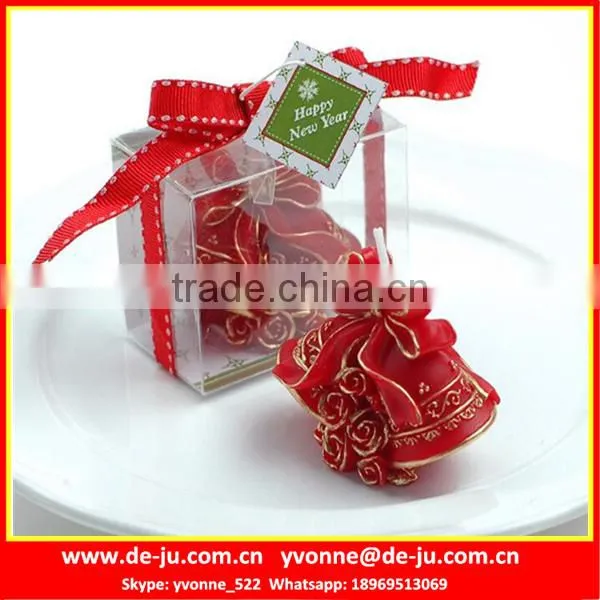 Christmas Color Dark Green Red Bell Shaped Candles Wholesale photo-2