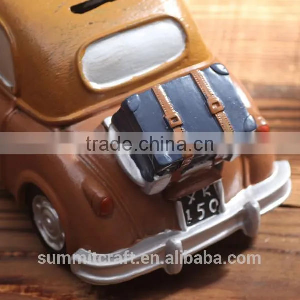 Resin Car Shaped Money Box Old Model Car photo-4