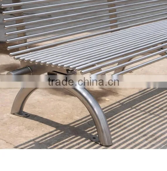 Outdoor Stainless Steel City Street Waiting Bench photo-2