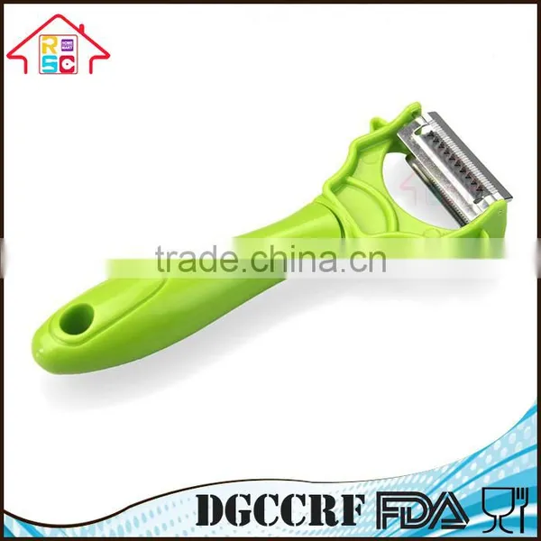 Reliable Factory Multifunction 2 in 1 Vegetable Fruit Salad Peeler Silcer photo-6