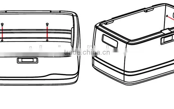 Plastic and Foldable Locked Storage Box photo-3