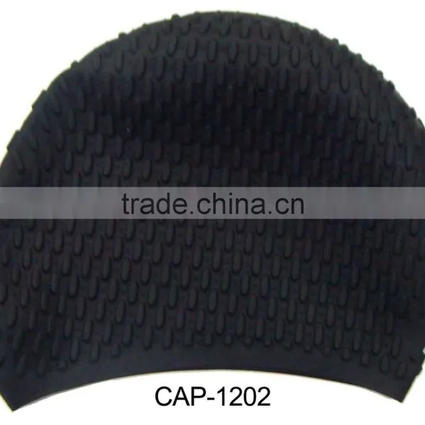 100% Silicone Shark Swim Cap,funny Swimming Cap,water Drop Design(CAP-1200) photo-3
