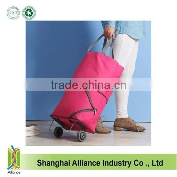 Wheeled Folding Grocery Shopping Trolley Bag photo-3