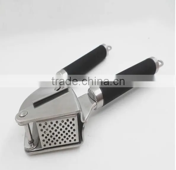 Amazon Best Seller Stainless Steel Garlic Press Set Silicone Garlic Peeler photo-4
