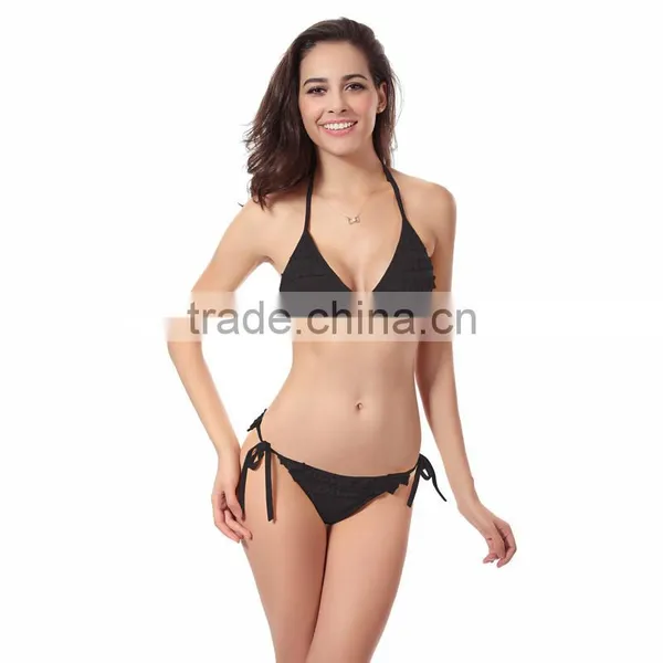 Anti-Bacterial Sexy Swim Suit Bikinis Woman Swimwear photo-3