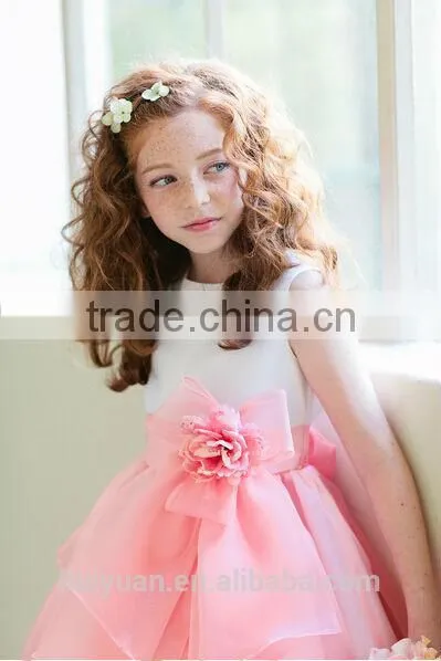 2 Colors Sweety Halter Gown Little Queen Flower Girl Dress photo-3