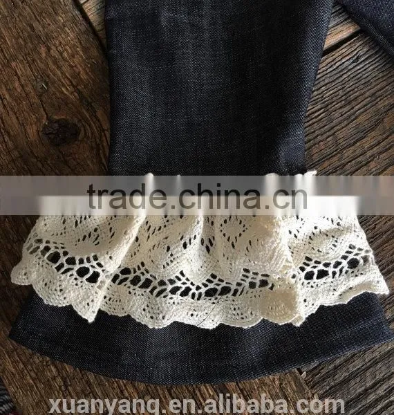 Soft Textile Baby Icing Ruffle Pants and Wholesale Children Denim Pants and Eco-friendly Baby Bloomers Wear photo-2