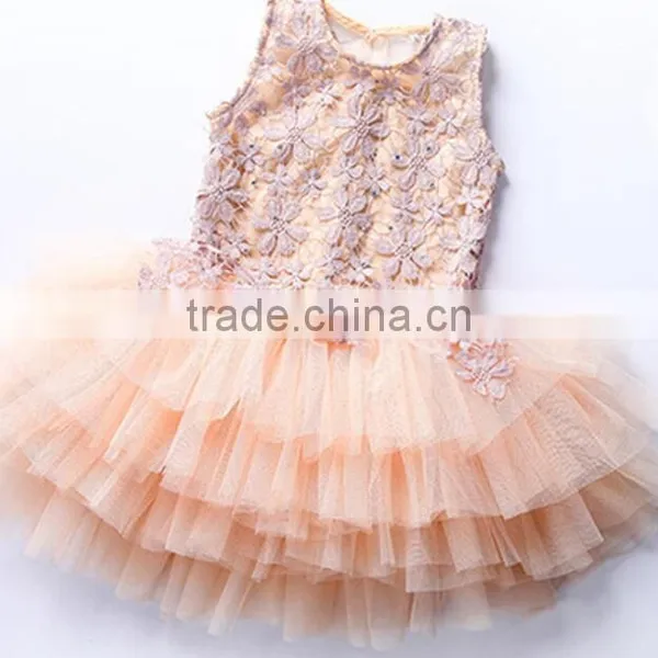 Zm50345b Summer New Style Child Clothes Lace Grenadine Girls Princess Dress photo-4