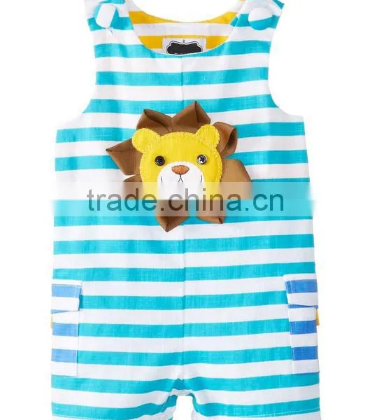 Applique Summer Wear Sleeveless Custom Infant Organic Cotton Newborn Cheap Wholesale Funny Pretty Baby Clothes photo-2