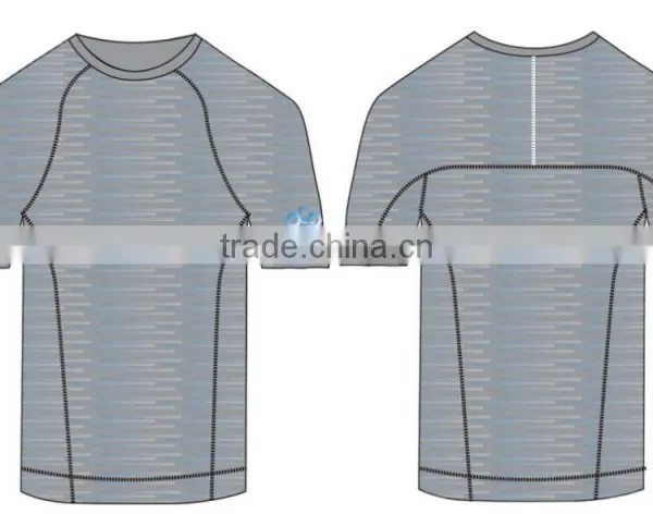 2015 Seamless Men Fashion Sports Shirt Short Sleeve photo-5